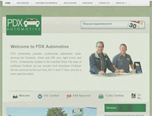 Tablet Screenshot of pdxauto.com